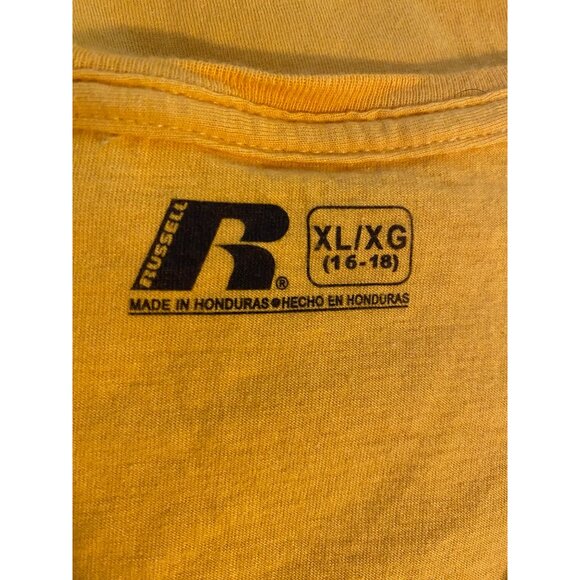Russell Athletic Ladies LSU Tigers Gold V-Neck T-Shirt XL Short Sleeve College - Picture 3 of 10